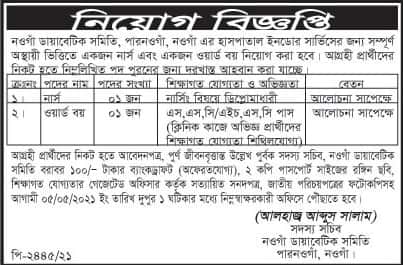 Naogaon Diabetic Samity Job Circular